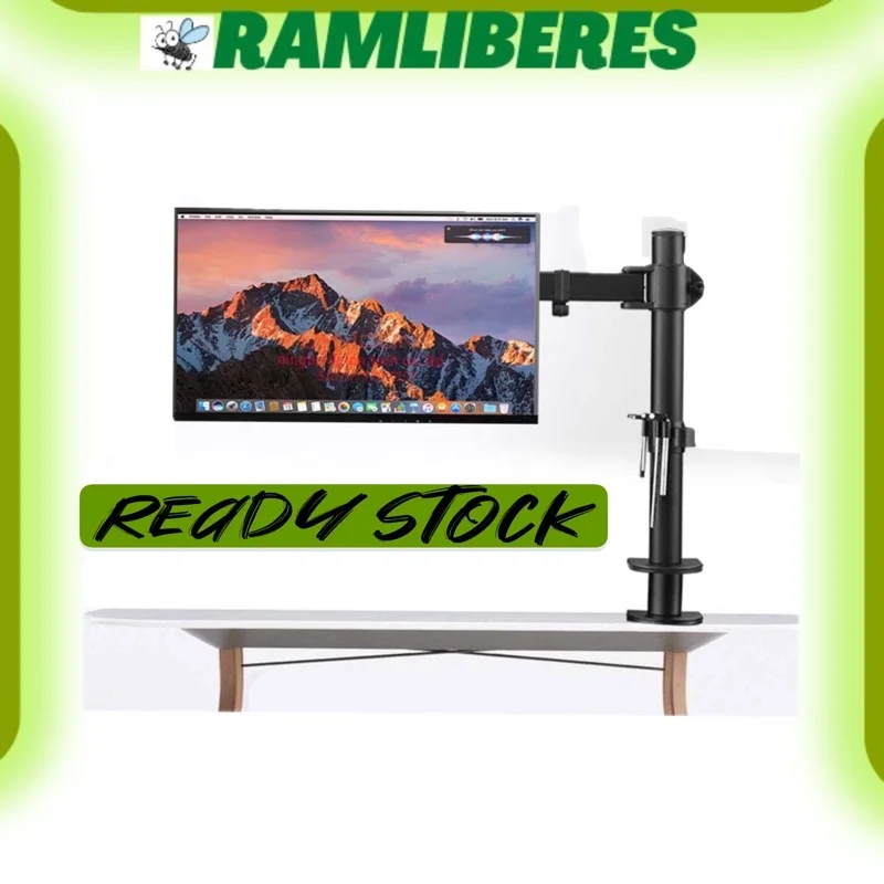 

14-27" inches Single /Double Arm Desk Table Computer Monitor LCD TV Clamp Bracket Mount (CLAMP TYPE)