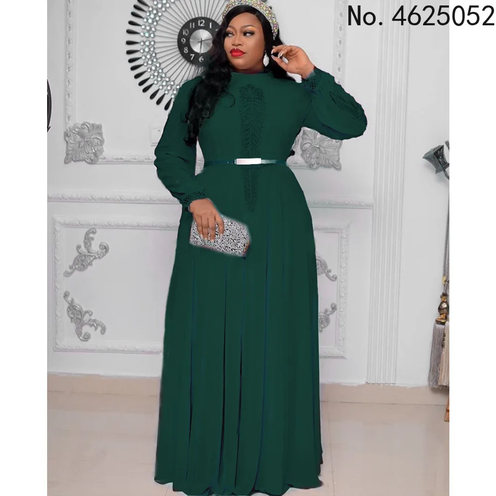 Длинное платье макси с буквенным принтом 2022 африканские платья для женщин новое