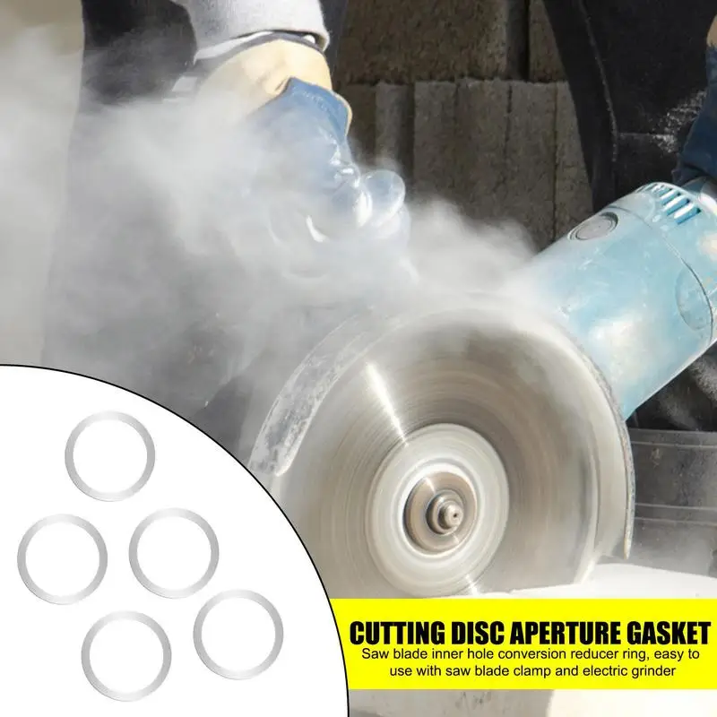 

Multiple Sizes Saw Blade Adapter 5pcs Metal Alloy Circular Saw Blade Reducing Rings Conversion Ring Cutting Disc Adapter Washer