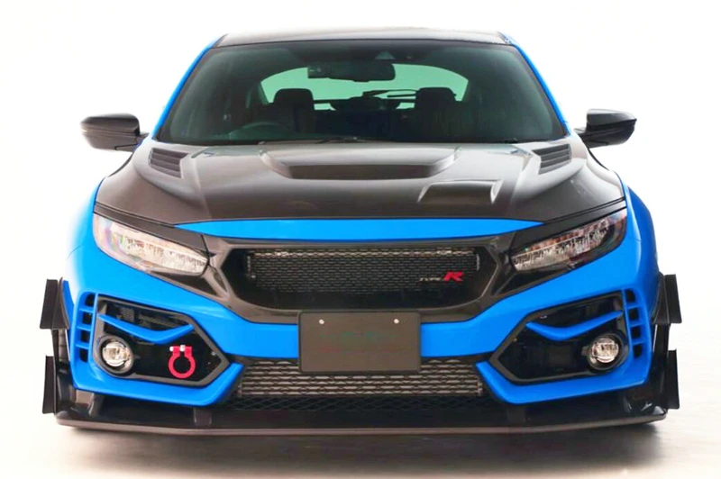 Автомобильный внешний передний бампер Canard 17-дюймовый Civic Type R FK8 JS-S 3 шт. аксессуары