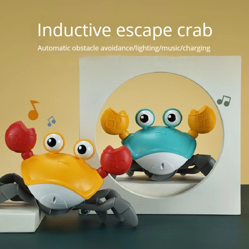 Children's Induction Escape Crab Octopus Crawling Toy Baby Electronic Pet Music Toy Education Children Mobile Toy Christmas Gift