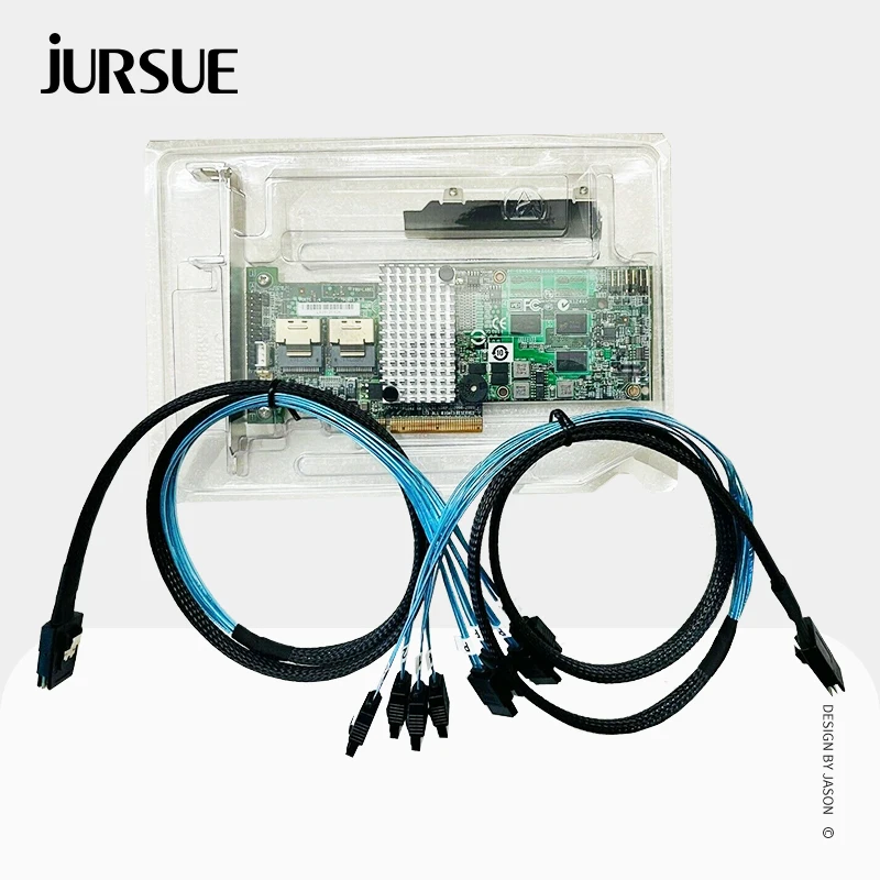 RAID-контроллер LSI 9264-8i SAS 6GB PCI-E 256M, RAID-расширитель с интерфейсом меньше (4), 7-контактный SATA-кабель + RAID 5 6 клавиш
