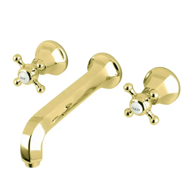 

KS4122BX Wall Mount Bathroom Faucet, Polished Brass