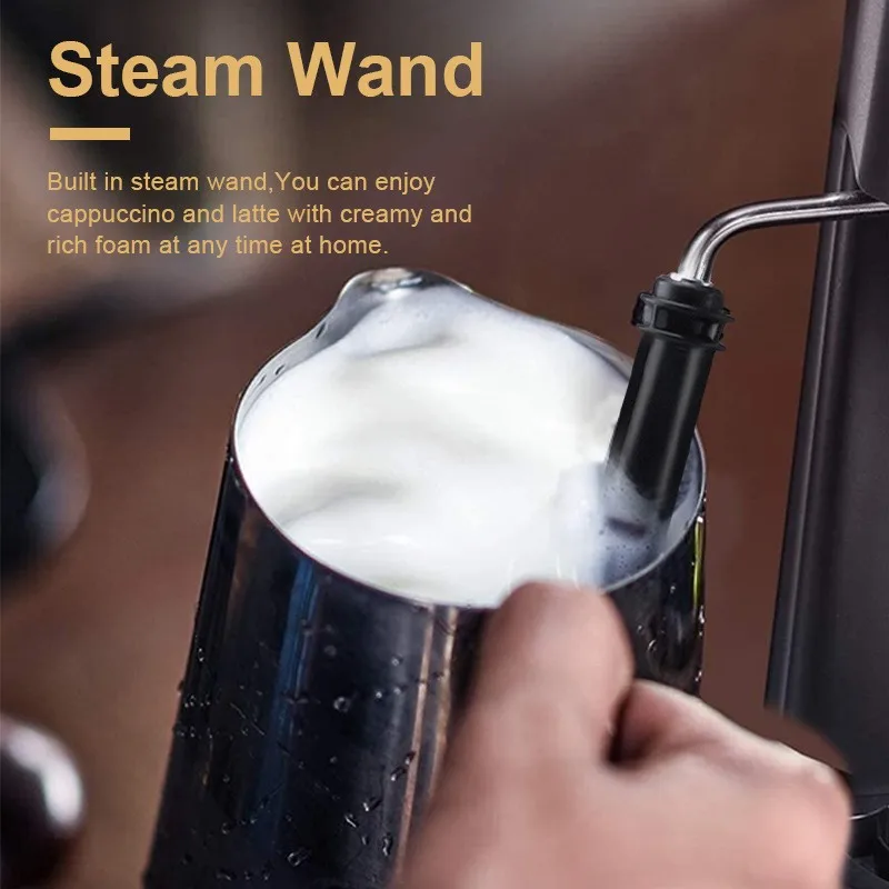 Электрическая Кофеварка 800 Вт Паровая кофеварка для эспрессо домашняя