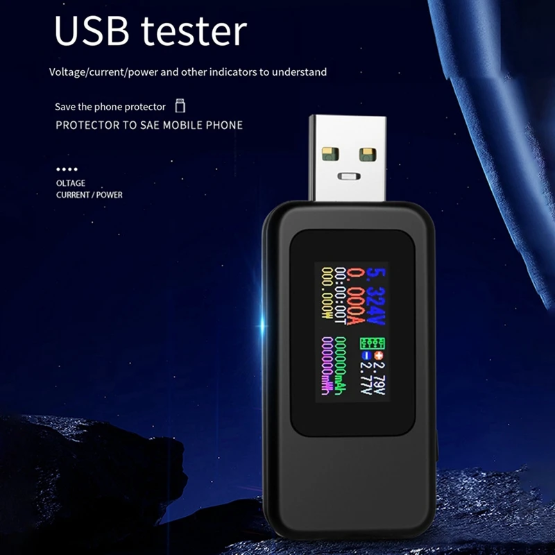 USB-тестер 10 в 1 цифровой вольтметр постоянного тока амперметр измеритель