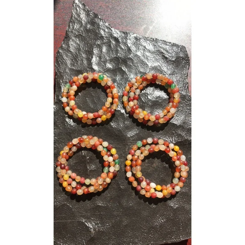 Alashan Gobi грубый камень цвета агата три круга орнамент в ручной упаковке