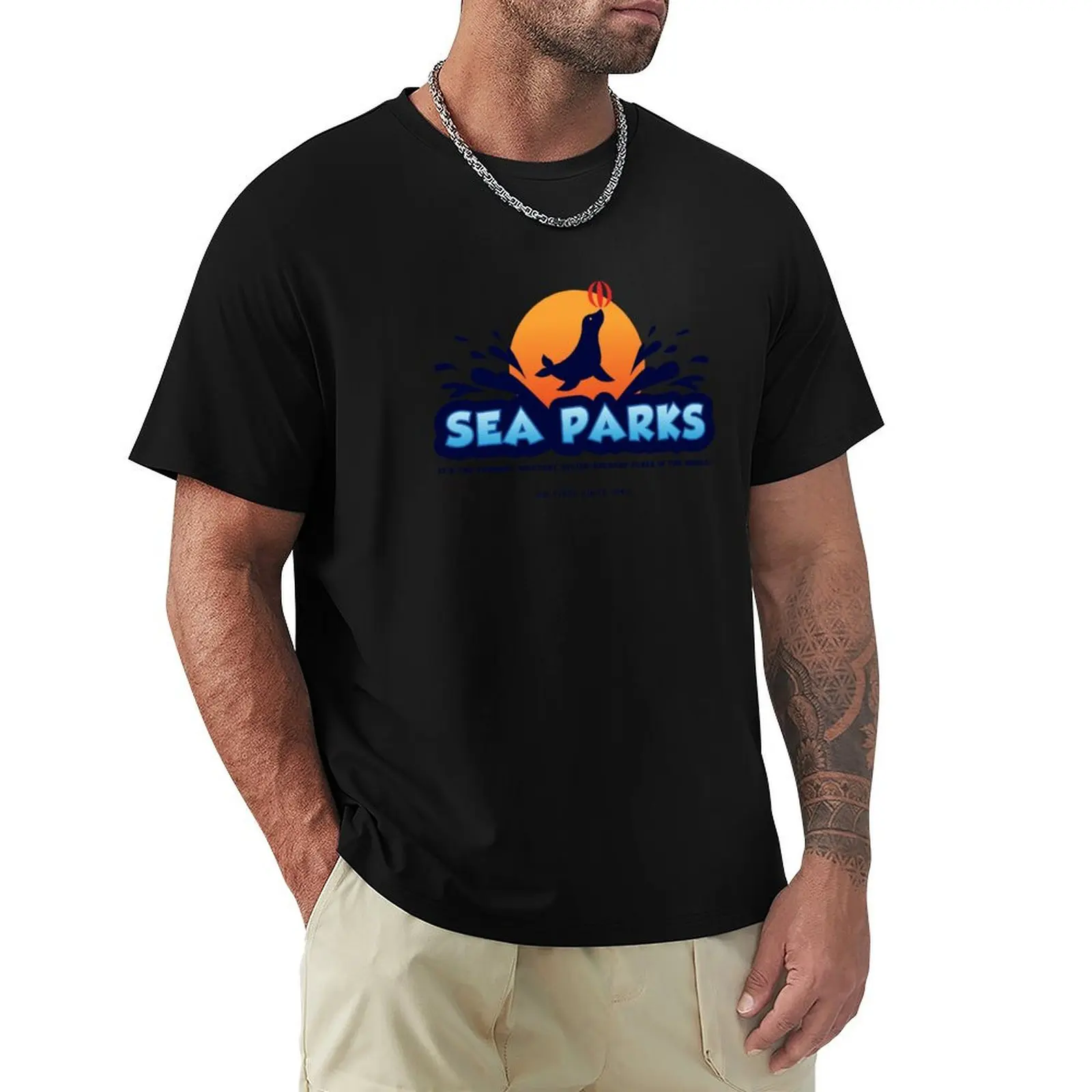 Футболка с логотипом Sea Parks IT Crowd забавные костюмы мужская тренировочная рубашка
