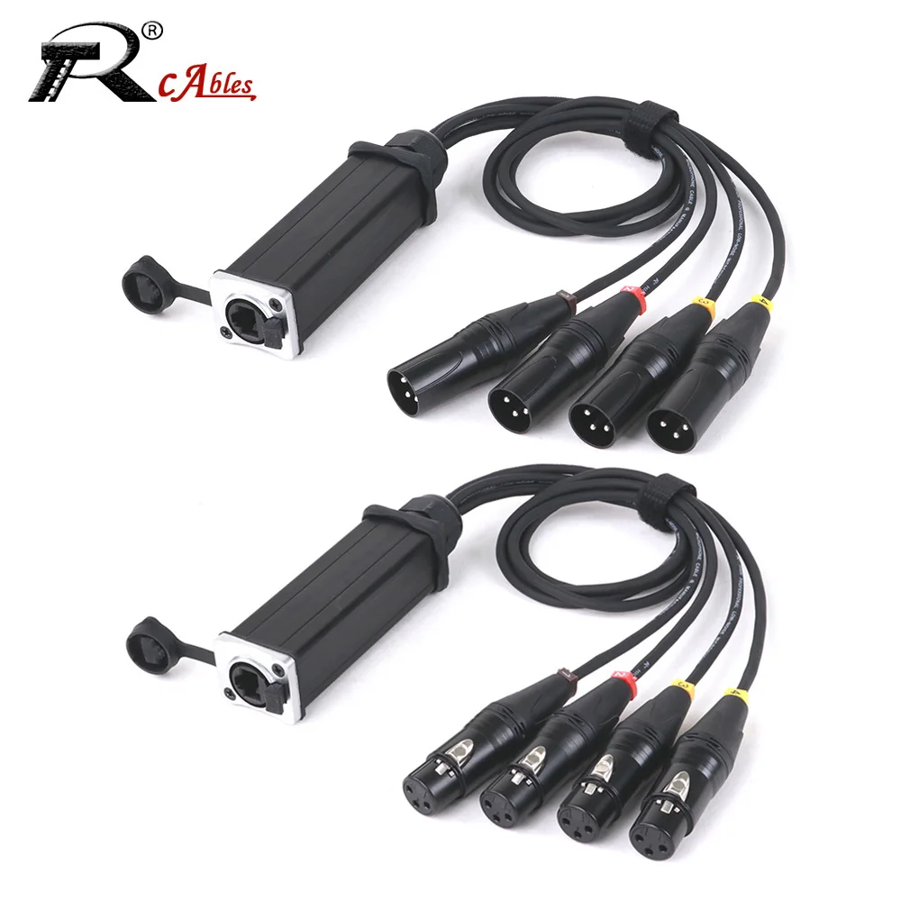 4-канальный 3-контактный аудиосетевой XLR-кабель для сценического звукового