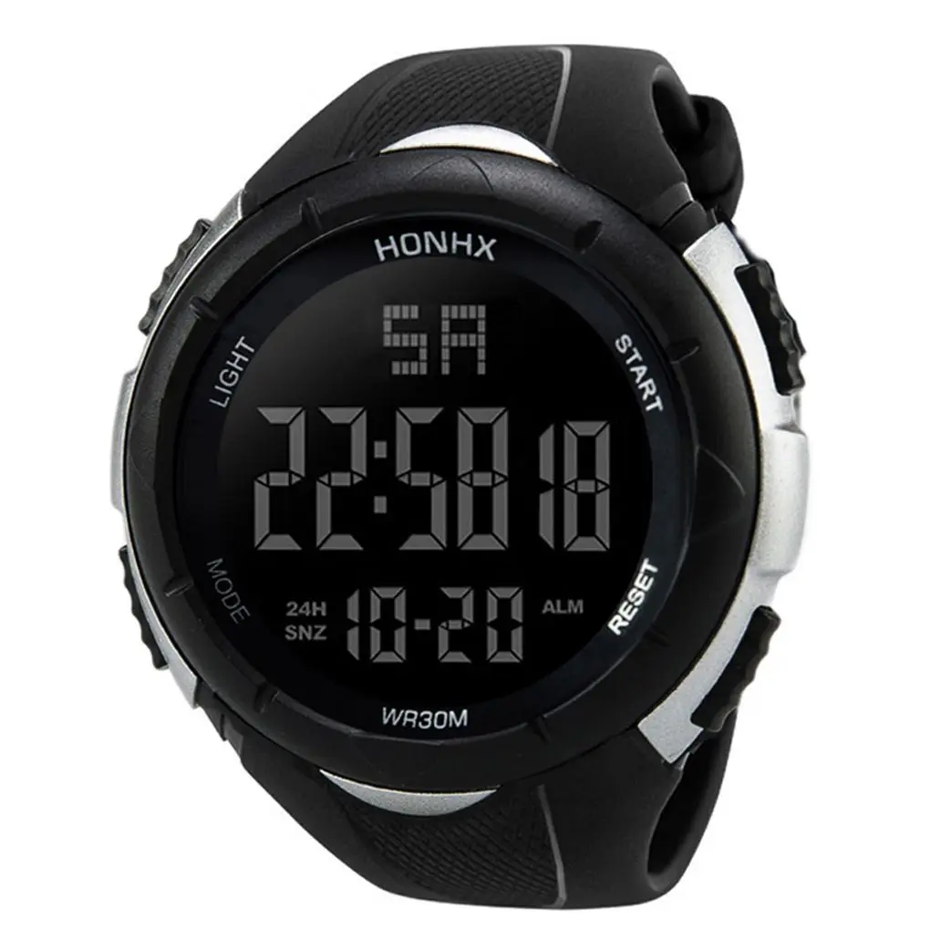 

Man Watch Waterproof Date Display Electronic Wristwatch Home Office School Watches Christmas Birthday Festival Gifts