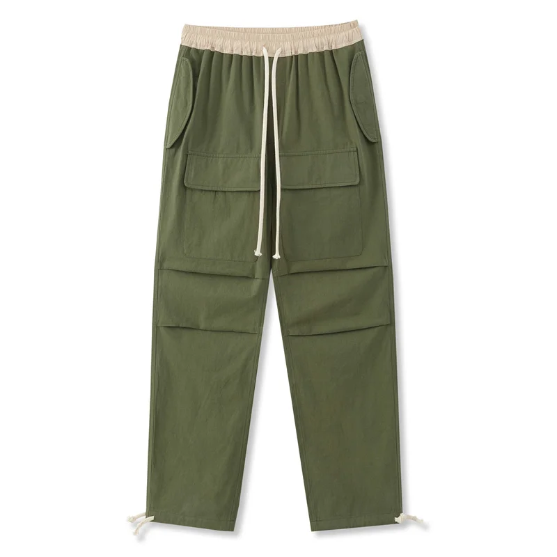 

New Fashion Wear High Street Broad leg Hip Hop Retro Vintage Loose Cargon long Pants trousers for men