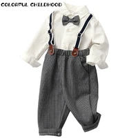 colorful childhood kids clothes spring summer baby boys chidren cotton sets long sleeve top shirt pants overalls outfit 2 2298
