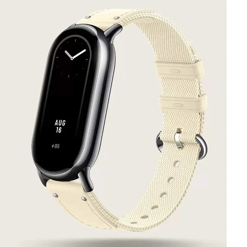 

Original Strap for Xiaomi Mi Band 8 Bracelet Fashion Leather Replacement Wristband Miband 8 NFC Correa MiBand 8 Canvas band