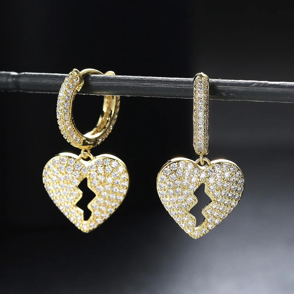 Женские серьги-кольца в стиле хип-хоп