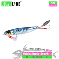fishing lure sinking jig iscas artificiais weights 40g 75mm metal spoon pesca accesorios mar trolling seabass fish tackle leurre