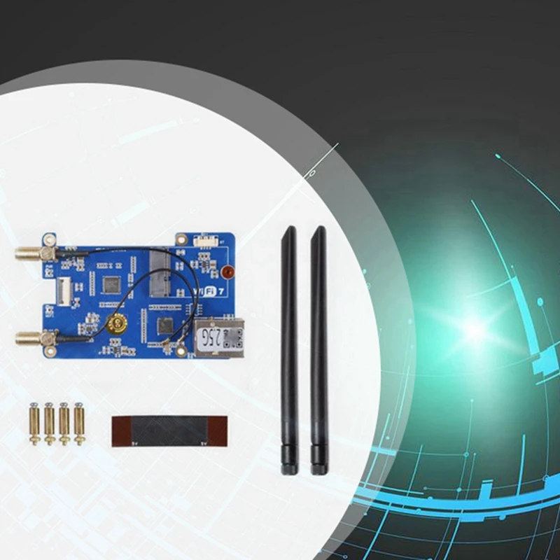 Плата расширения MPW2.5G для Raspberry Pi 5 PCIE к Wi-Fi7 2 5G ETH HAT RTL8125 Интерфейс M.2 Ekey RPI