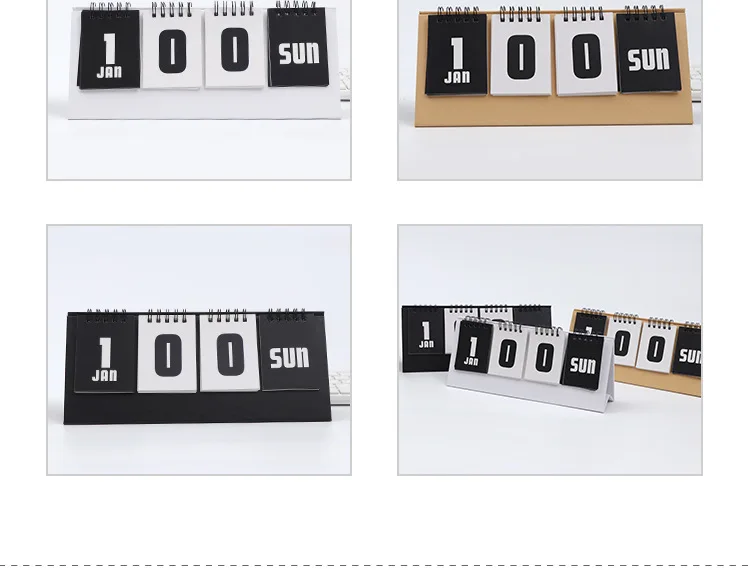 

happy new year Factory Wholesale Price table top custom advent desk calendar printing