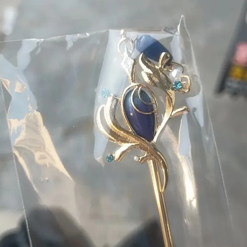 Game Genshin Impact Furina Focalors Cosplay Headwear Alloy Hairpin Hair Clasp Hair Stick Hairclip Women Jewelry Accessories Gift