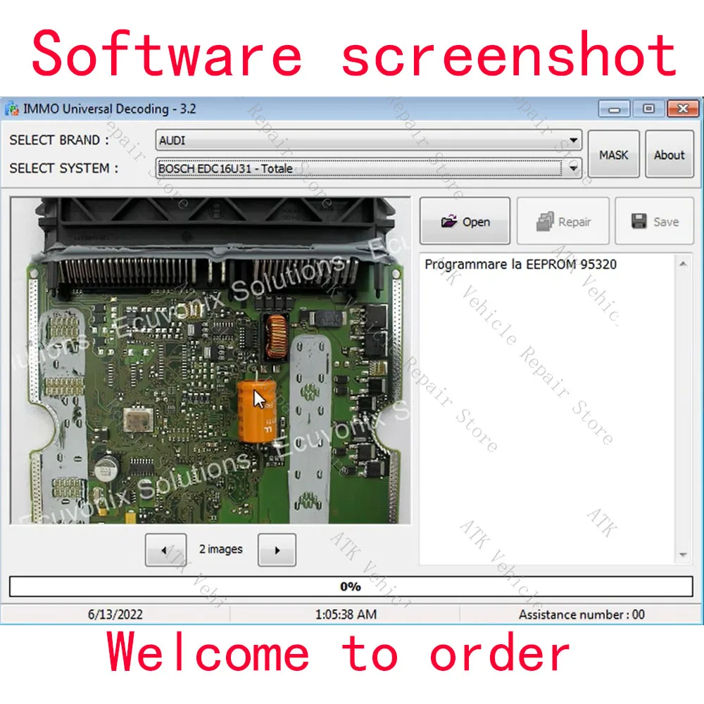 EcuVonix IMMO Universal Decoding V3.2 с использованием Keygen удаление Immo неограниченное количество