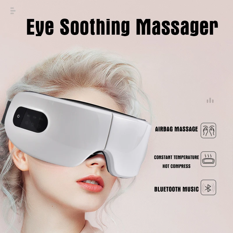 

6D Smart Electric Eyes Massager Airbags Vibration Heating Massages Relieve Fatigue Eyes Dark Circles Remove Eye Care Instrumen