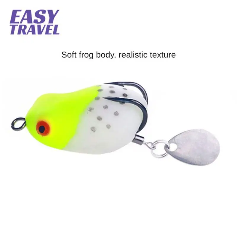 

Not Easy To Lead Off Fishing Supplies Realistic Texture Fake Bait Luya Bait High Quality Sealing Glue Soft Frog Body Bait