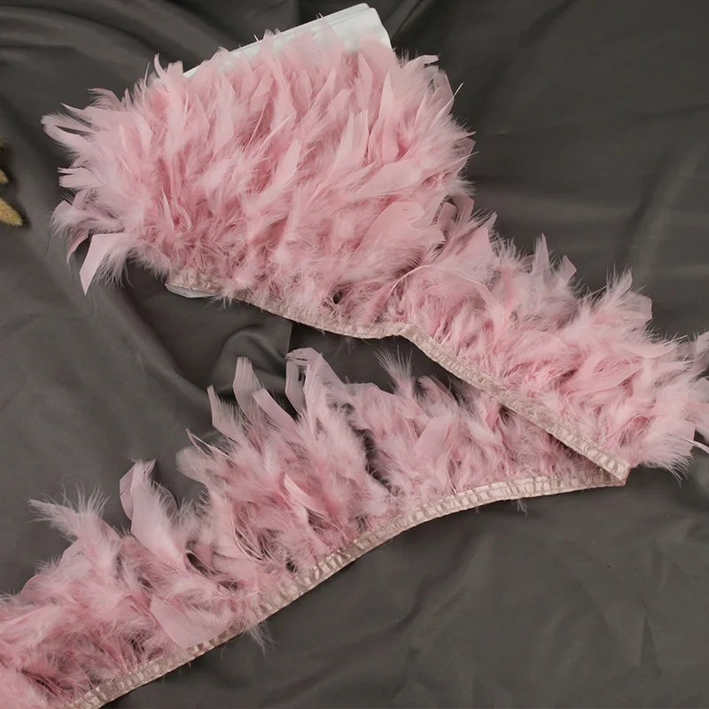 10 метров кораллового цвета окрашенная искусственная отделка ткани края DIY