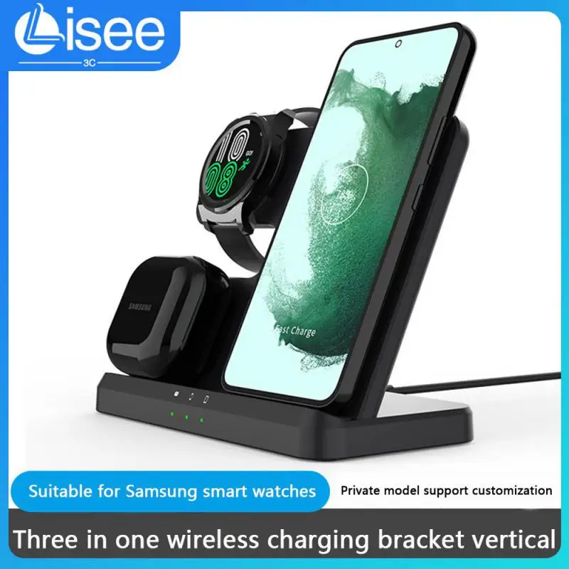 

Multi-function Fast Charging Dock Station Heat Dissipation Anti-slip Silicone Wireless Charger 15W Convenient Desktop Chargers