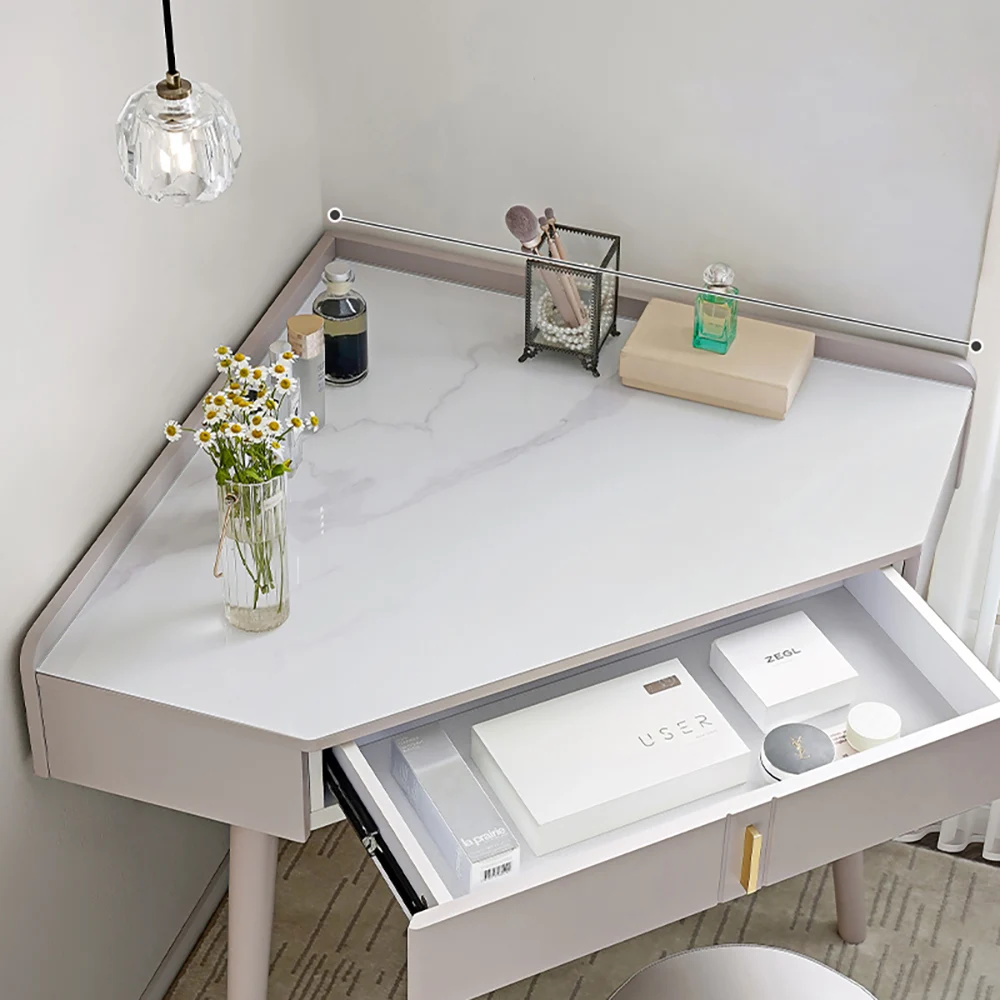 Элегантный современный угловой столик под раковину эстетический шкаф