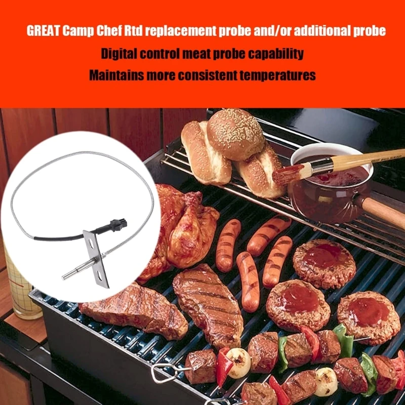 Replacement RTD Temperature Probe  for 3/5/7 Series,,Sportsman7Series Vertical Smokers Pellet Stoves