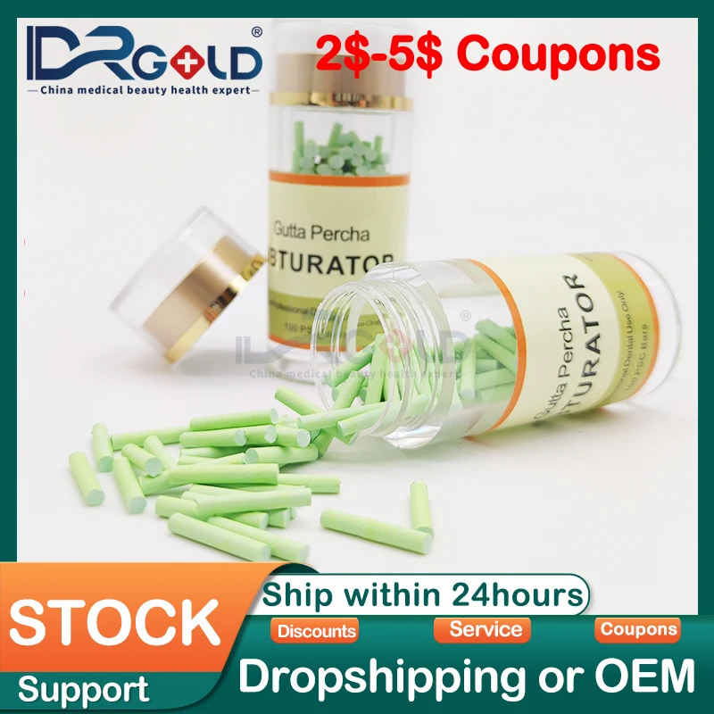 

BEHN 100PCS Dental Endodontia Therapy Gutta Percha bars Dentist Materials Disposable Gutta Percha Points For Dental Obturation