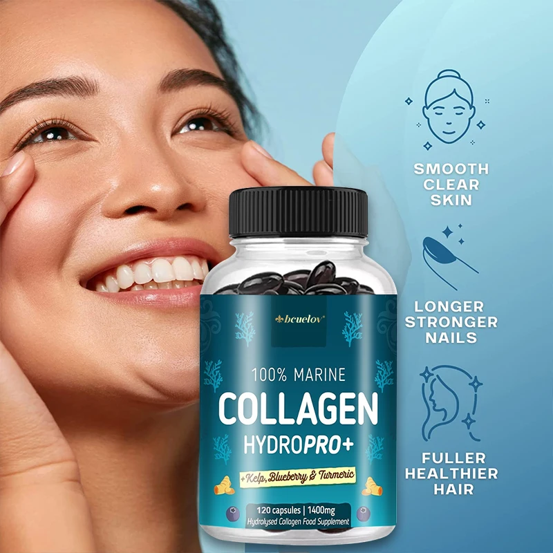 

Collagen Biotin Capsules, Promotes Hair Growth, Strengthens Weak Nails, Anti-Aging, Supports Joints & Bones