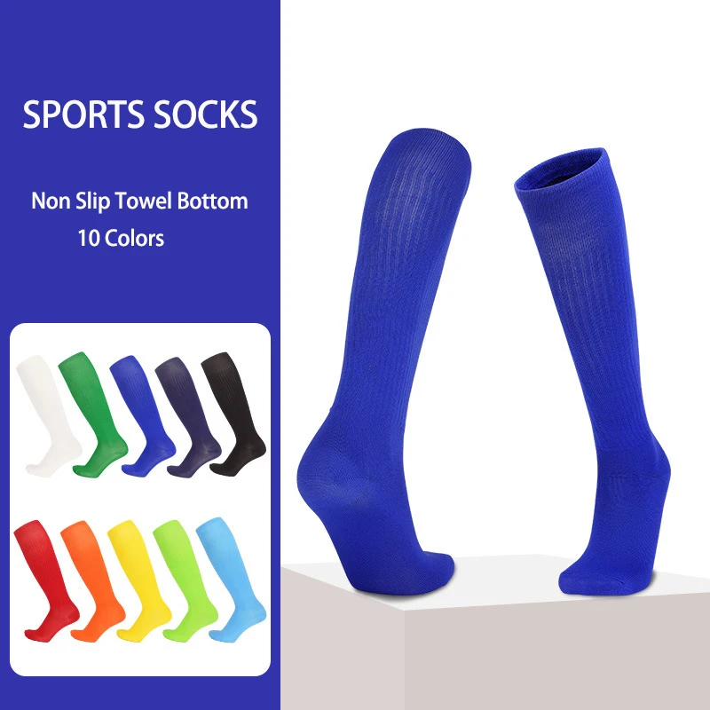 Boys And Girls Solid Thin High Training Soccer Socks  Long Socks Children's Knee Socks High Training Soccer Socks Futebol