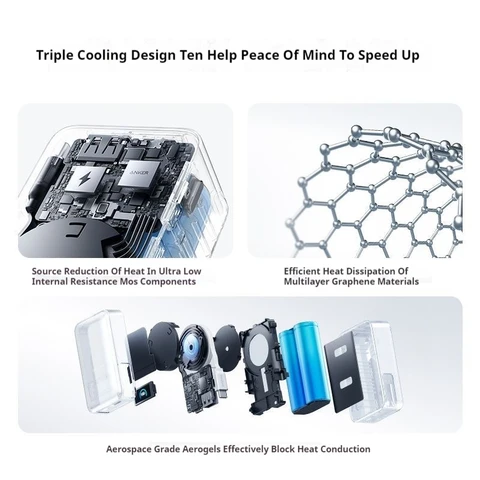 Anker 10000 мАч Power Bank PD 45 Вт Быстрая зарядка со встроенным выдвижным кабелем Instacord Портативная внешняя батарея для iPhone 17