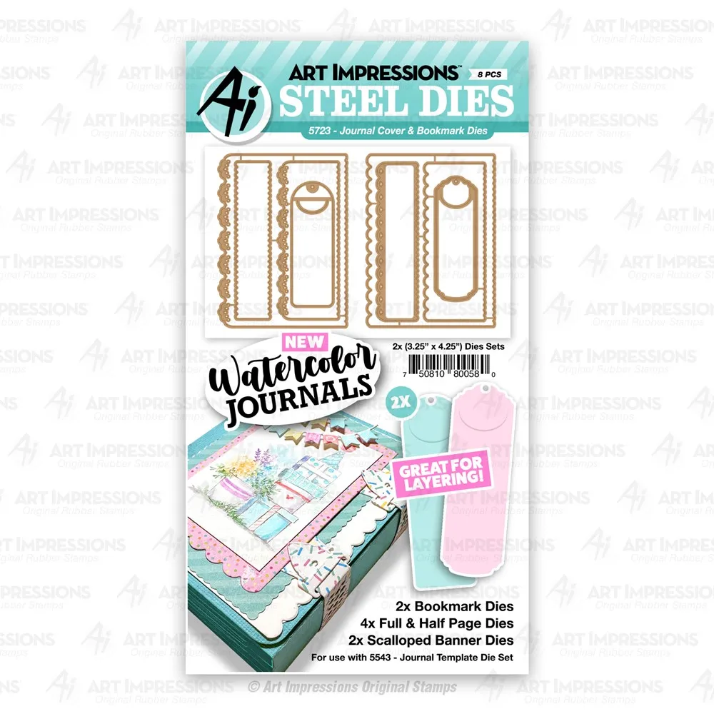 

Journal Cover And Bookmark February 2023 Release Metal Cutting Dies Diy Scrapbook/photo Album Decor Embossed Paper Cards