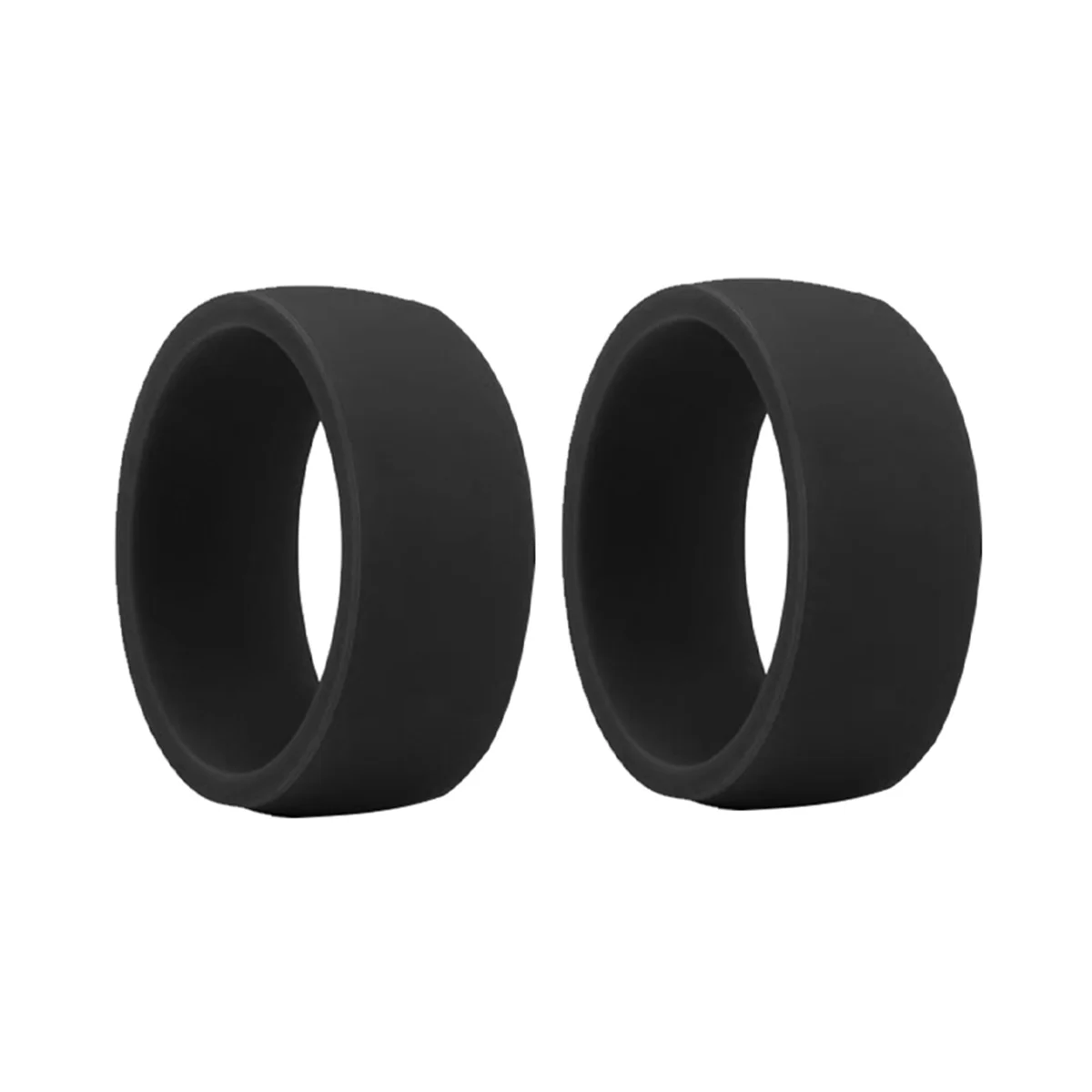 

8.7mm Popular for Men Women Silicone Cool Rings Silicone Wedding Ring Environmental Outdoor Sports RingX2