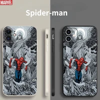 spiderman mythology cartoon phone case for iphone x xs xr case iphone 6 7 8 plus 11 12 13mini pro max se2020 transparent shell