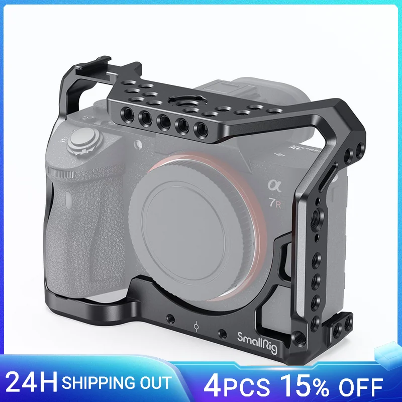 

Стандартный комплект оссветильник Ной клетки SmallRig для камеры Sony A7S3 Alpha 7S III с кабелем HDMI направляющие NATO, крепление для холодного башмака, Ко...