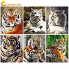 Хрустальная Алмазная вышивка CHENISTORY, поделки для взрослых 5D, алмазная живопись сделай сам, тигры, Алмазная мозаика, подарок, украшение для дома