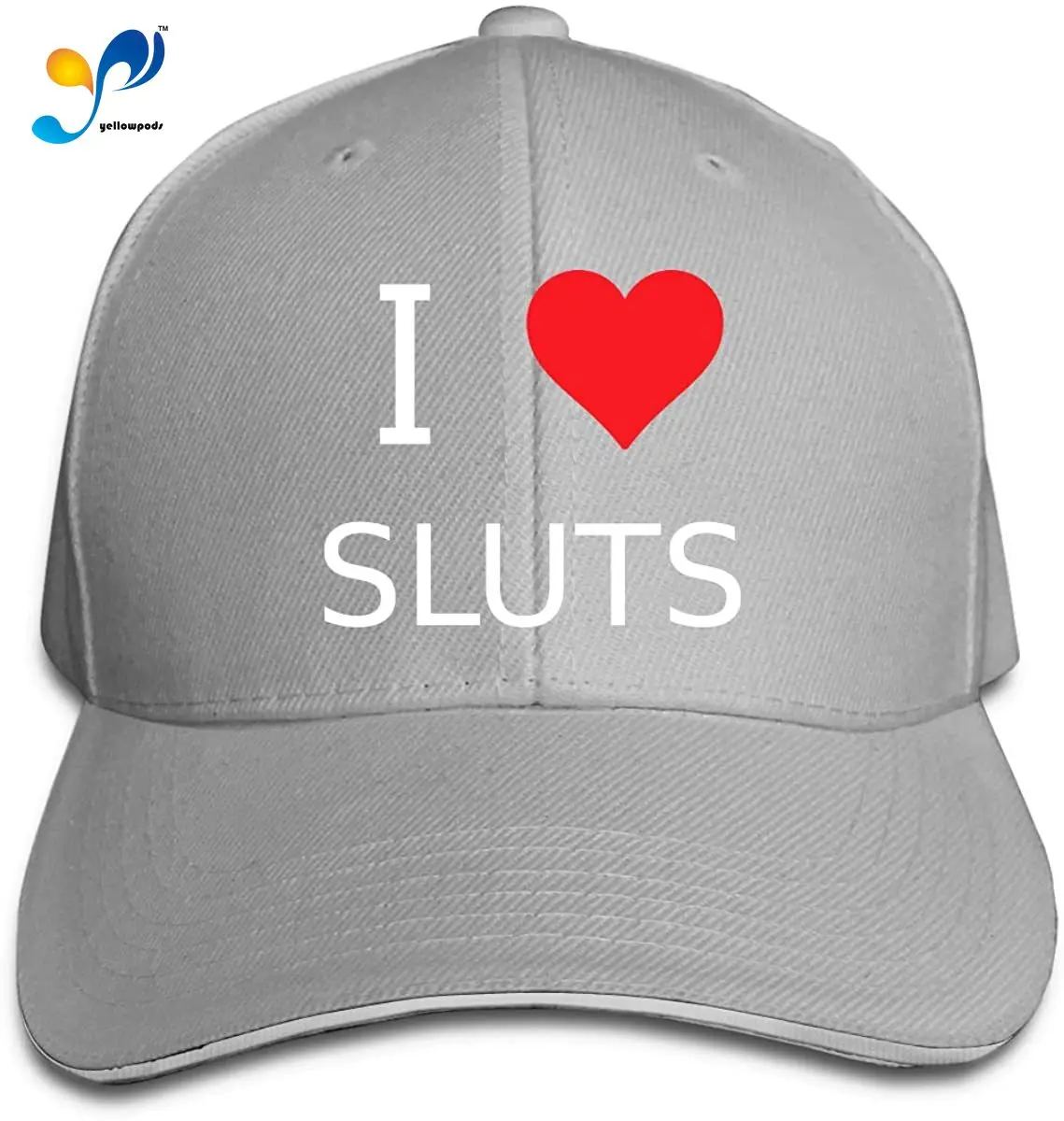 

I Love Sluts Adjustable Baseball Cap Casquette Hat Sun Hat