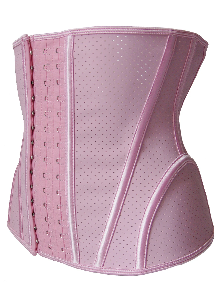

28cm Long Crotch Protection Plastic Waist Steel Bone Arrangement Breathable Mesh Rubber Seal Professional Fitness Sports Corset