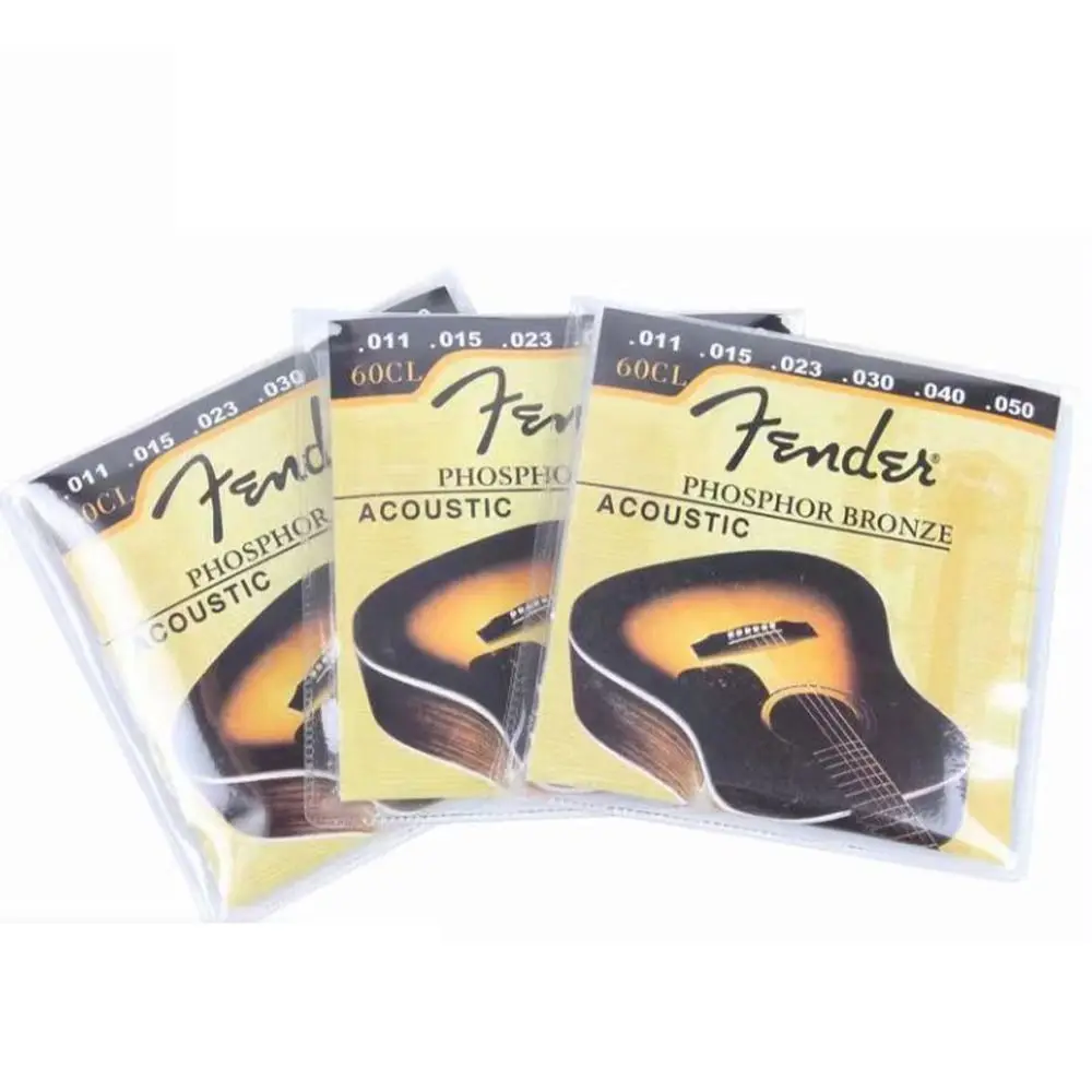 

1 Set 011 Fender Strings Clear Bright Folk Guitar Strings Good Sound Long Life Electric Guitar Strings Guitar Learners