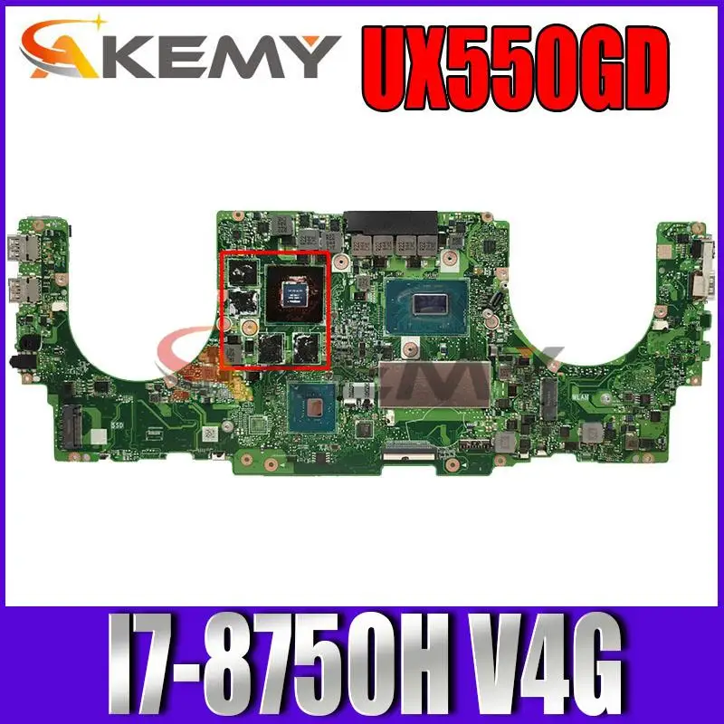 

UX550GD MB._8G/I7-8750H/AS Mainboard GTX1050-4GB For ASUS ZenBook Pro UX550G UX550GE UX550GD Laptop Motherboard