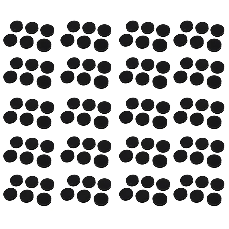 

120 х черные пластиковые Круглые трубчатые вставные колпачки диаметром 50 мм