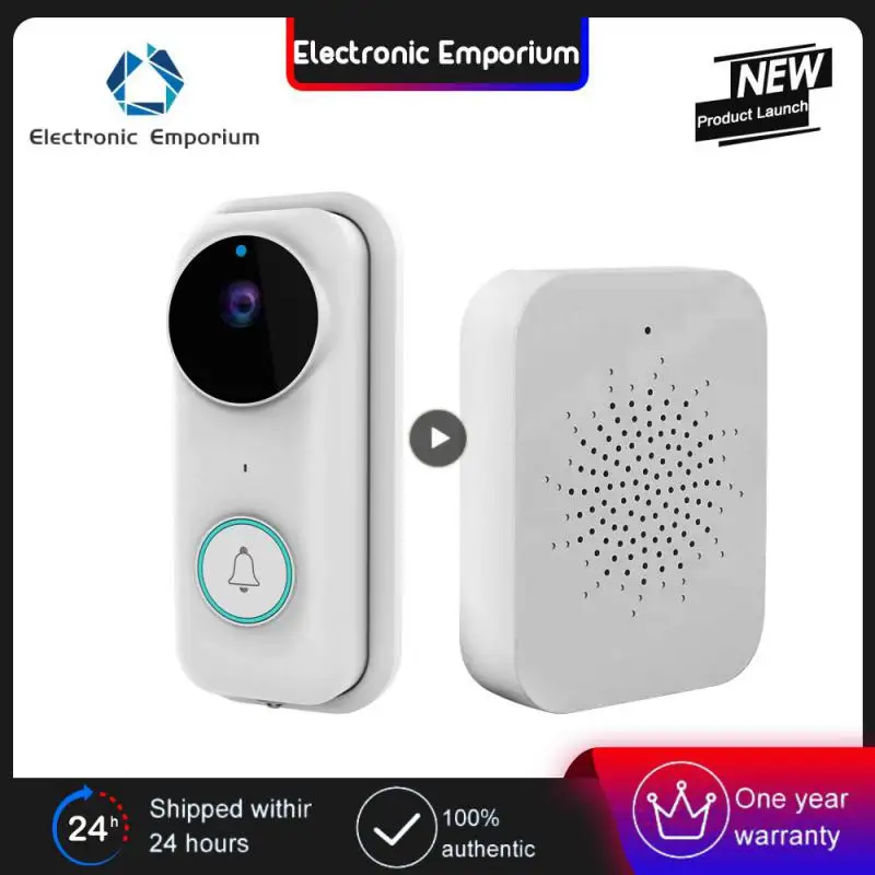 

Monitoring Doorbell Tuya 5v 2a Wifi Visual Doorbell Security Doorbell Smart Home Intelligent Video Intercom Two-way Intercom New