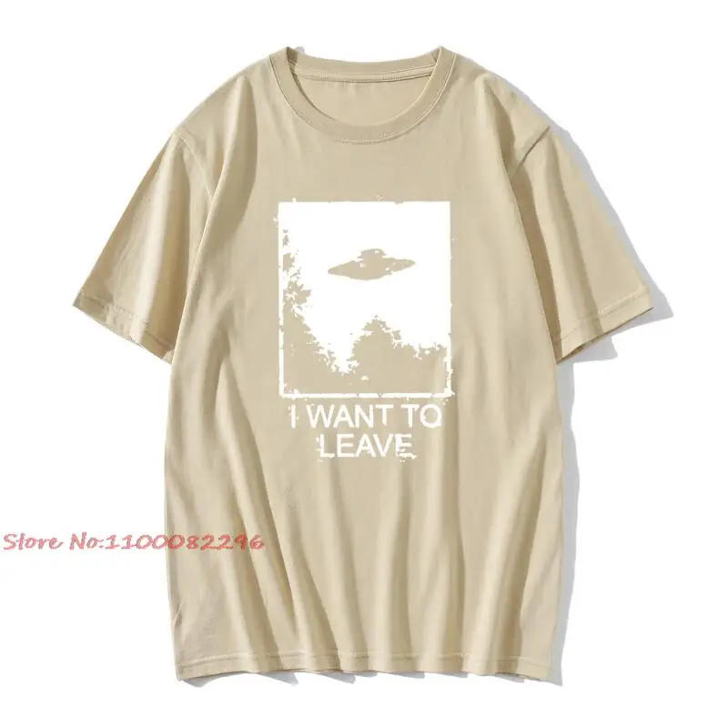 Футболка мужская с надписью I Want To оставить топ принтом клоуна вера лисы Мюлдера