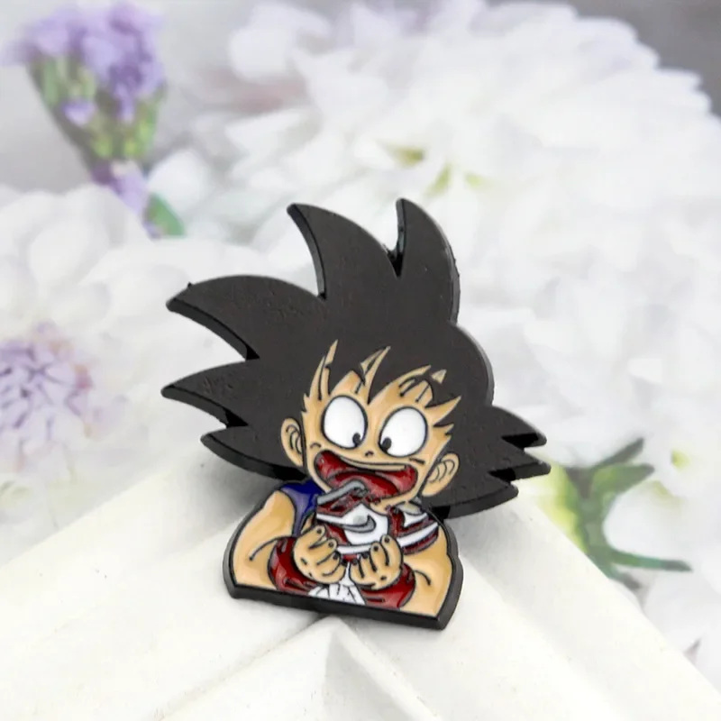 Dragon Ball Son Goku аниме металлическая брошь одежда воротник украшение сумка рюкзак