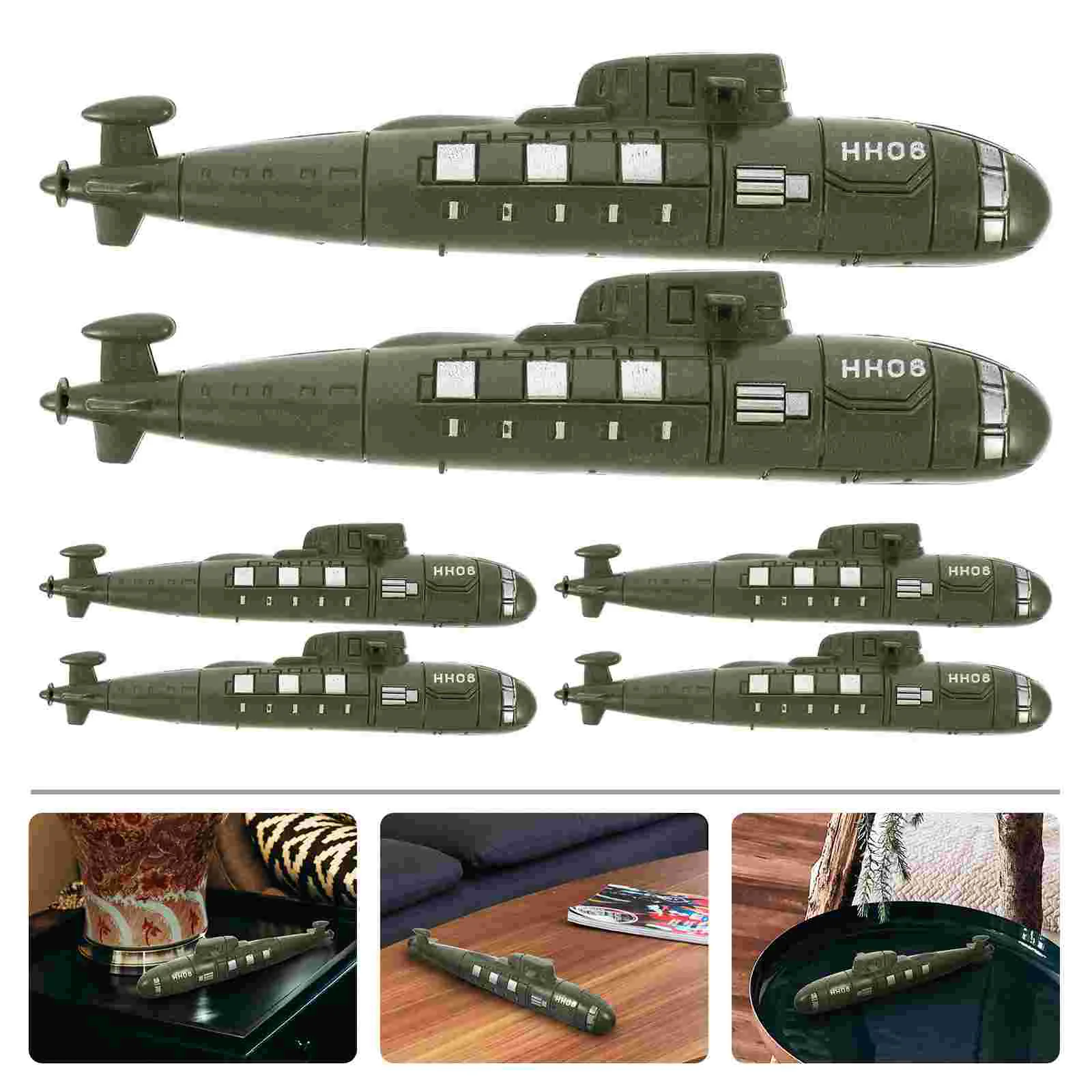 

10 Pcs Sand Table Decors Children Toys Kids Playthings Landscaping Submarines Desktop Models Childrens Tylonal Mini Ships