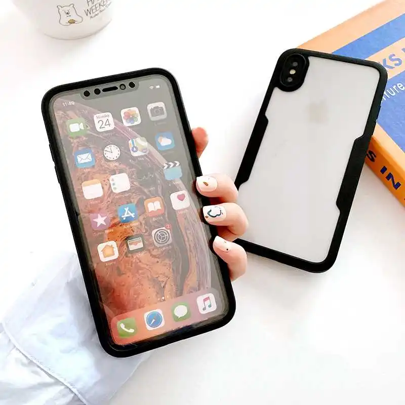 

Donmeioy 360 Full Coverage Soft Case For iPhone XS Max XR X Phone Case Cover
