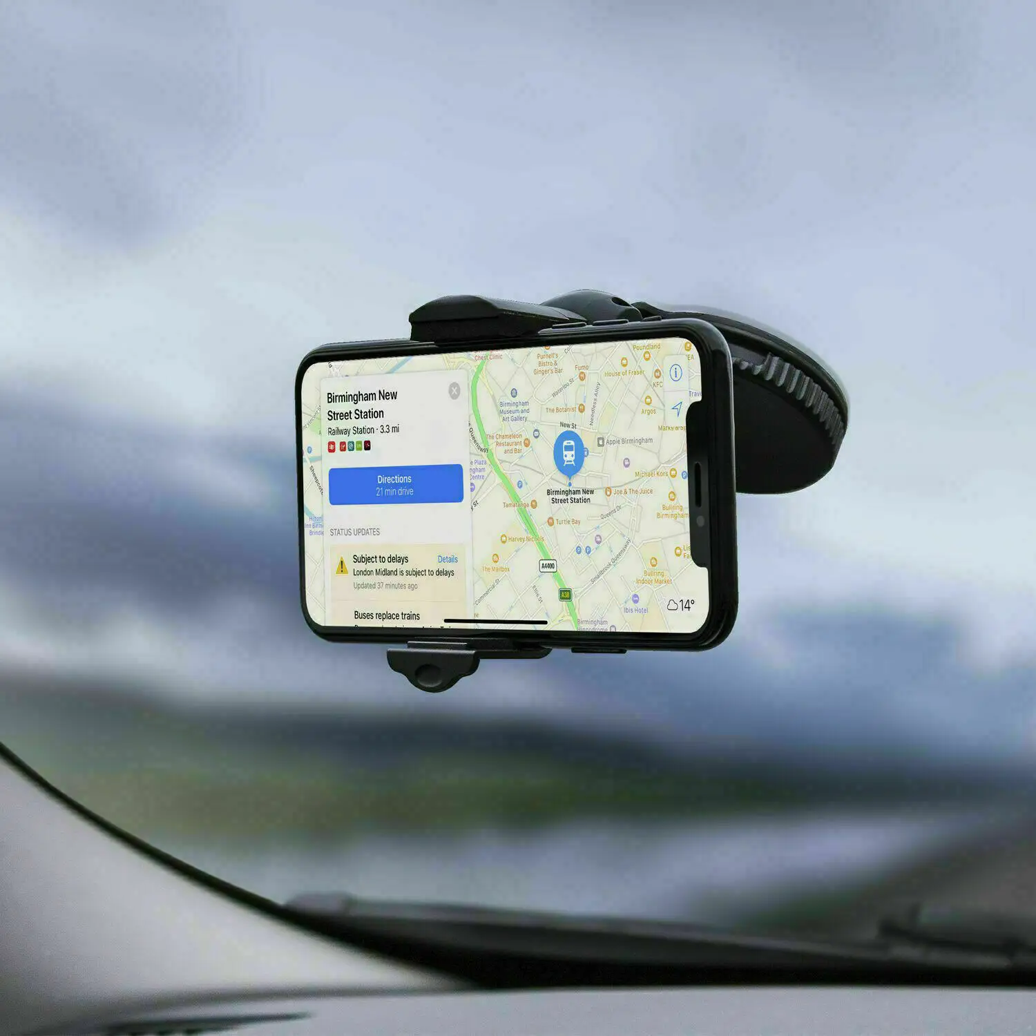 

360 Rotation in Car Windscreen Suction Mount Mobile Phone Holder Bracket Stand