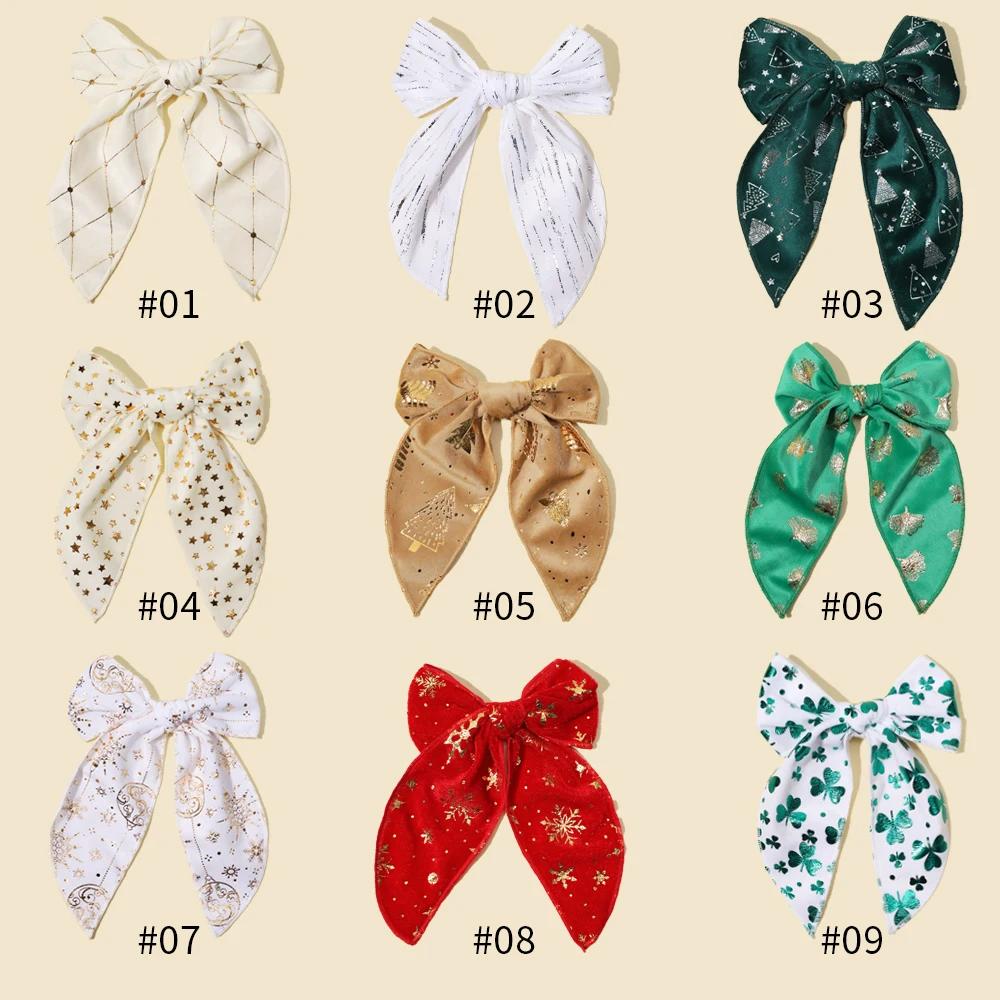 Бархатный галстук-бабочка с милым принтом