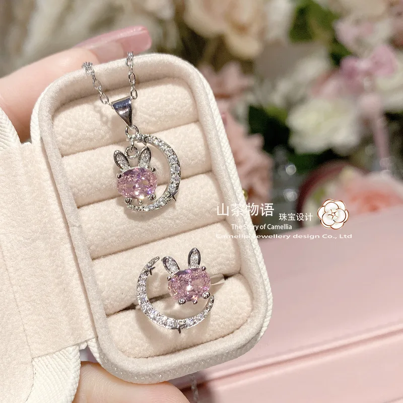 Camellia Star River Niszowy projekt nowy zestaw pozłacany mikro inkrustowany turkusowy sen niebieski wieloryb naszyjnik